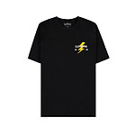 Pokémon - T-Shirt Black Pikachu Electrifying Line-art - Taille L