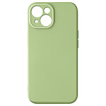 Avizar Coque Silicone pour iPhone 15 Caméra Protégée Doux au Toucher  Vert Matcha