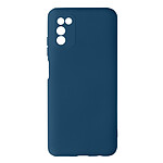 Avizar Coque Samsung Galaxy A03s Silicone Semi-rigide Finition Soft-touch Fine Bleu