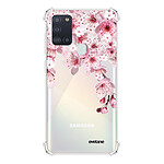 Evetane Coque Samsung Galaxy A21S anti-choc souple angles renforcés transparente Motif Cerisier
