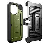 Supcase Coque pour iPhone 14 Pro Multicouche Clip ceinture et béquille support Unicorn Beetle Pro  Noire