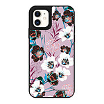 LaCoqueFrançaise Coque iPhone 12 Mini miroir Fleurs parme Design