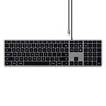 Satechi Clavier Slim W3 filaire USB-C QWERTY - Space Gray