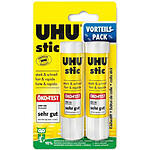 UHU Bâton de colle stic, blister 2 x 21 g Pack promo