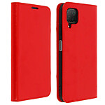 Avizar Étui Huawei P40 Lite Cuir Véritable Porte cartes Support Vidéo rouge