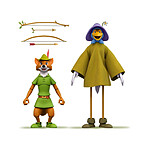Robin des Bois - Figurine Disney Ultimates Robin Hood Stork Costume 18 cm