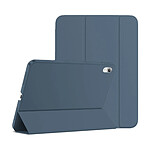 Evetane Étui Smart Cover iPad 109 Pouces 10eme Generation (2022) Bleu à Rabat avec Support