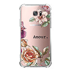LaCoqueFrançaise Coque Samsung Galaxy S7 Edge anti-choc souple angles renforcés transparente Motif Amour en fleurs