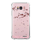 Evetane Coque Samsung Galaxy S8 Plus anti-choc souple angles renforcés transparente Motif Chute De Fleurs