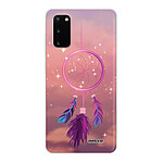 Evetane Coque Samsung Galaxy S20 360 intégrale transparente Motif Attrape rêve rose Tendance