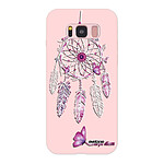 Evetane Coque Samsung Galaxy S8 Silicone Liquide Douce rose pâle Carpe diem