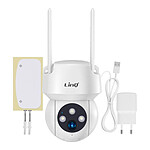 LinQ Caméra de surveillance Full HD Mode nocturne Rotatif Étanche IP65  Blanc