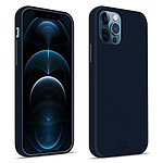 Jaym Coque pour iPhone 12 / 12 Pro Silicone Finition Soft Touch Soft Feeling Bleu