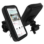 Avizar Support Vélo et Moto Smartphone Fixation guidon Housse étanche zippée - Noir
