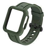 Avizar Bracelet pour Xiaomi Redmi Watch 2 Lite / Watch Lite / Redmi Watch 2 / Redmi Watch Silicone Bumper Ajustable  vert foncé