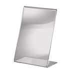 SIGEL Présentoir de Table Incliné Format A6 en Acrylique Transparent