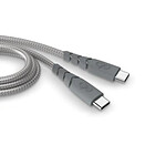 Force Power Câble Ultra-renforcé USB C/USB C 1,2m 3A Gris Gris