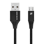 Câble Micro-USB vers USB Smartphone/tablette Charge & Synchro Métal 1m Noir
