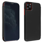 Avizar Étui iPhone 11 Pro Max Rigide Clapet translucide Miroir Support Vidéo Noir