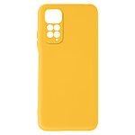 Avizar Coque pour Xiaomi Redmi Note 11 et 11s Silicone Semi-rigide Finition Soft-touch Fine jaune