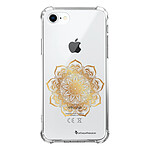 LaCoqueFrançaise Coque iPhone 7/8/ iPhone SE 2020 anti-choc souple angles renforcés transparente Motif Mandala Or