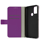 Avizar Housse Motorola Moto G50 Aspect Grainé Folio Stand Vidéo Violet