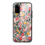 LaCoqueFrançaise Coque Samsung Galaxy S20 Coque Soft Touch Glossy Fleurs Beige et Rose Design