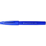 PENTEL Stylo feutre Sign Pen SES15 Pte Brush Flexible Bleu x 10