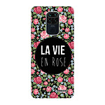 Evetane Coque Xiaomi Redmi Note 9 360 intégrale transparente Motif La Vie en Rose Tendance