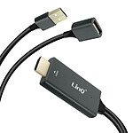 LinQ Adaptateur HDMI + 1x Connecteur USB Mâle et 1x port USB Femelle