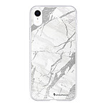 LaCoqueFrançaise Coque iPhone Xr silicone transparente Motif Marbre gris ultra resistant