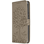 Avizar Étui Arbre et Cerf pour Samsung Galaxy A54 5G Portefeuille  Tree Cover Taupe