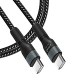 LinQ Câble USB-C vers USB-C Power Delivery 60W Charge Rapide Longueur 1,2m  Noir