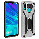 Avizar Coque Huawei P Smart 2019 / Honor 10 Lite Antichoc Fonction Support Argent