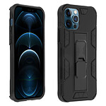 Avizar Coque pour iPhone 12 Pro Max Hybride Antichoc Béquille Fonction Support Noir
