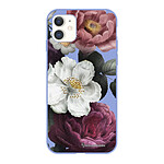 LaCoqueFrançaise Coque iPhone 11 Silicone Liquide Douce lilas Fleurs roses