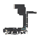 Clappio Connecteur de Charge pour Apple iPhone 15 Pro, Port USB C + Microphone Noir