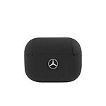 Mercedes Benz Coque pour Airpods Pro en Cuir Anti-Choc Noir