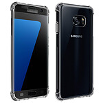 Avizar Pack Protection Samsung Galaxy S7 Edge Coque Souple + Verre Trempé Transparent