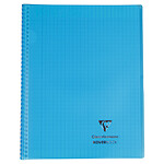 CLAIREFONTAINE Cahier protège-cahier Koverbook Piqué Polypro 24x32 cm 160 P Seyes Coloris Aléatoire