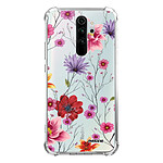 Evetane Coque Xiaomi Redmi Note 8 Pro anti-choc souple angles renforcés transparente Motif Fleurs Multicolores