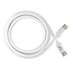 LinQ Câble USB C 100W Transfert Rapide 20Gbps 1.5m pour Ordinateur Portable Blanc