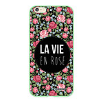 Evetane Coque iPhone 6/6S Silicone Liquide Douce vert pâle La Vie en Rose