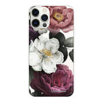 LaCoqueFrançaise Coque iPhone 12/12 Pro silicone transparente Motif Fleurs roses ultra resistant