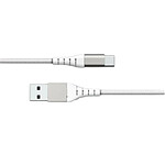 Force Power Câble Renforcé USB A / USB C 1.2m 3A 15W Résistant à 12 000 Flexions Blanc