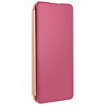 Avizar Housse Samsung Galaxy S21 Plus Clapet translucide Miroir Support Vidéo Rose gold