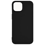 Avizar Coque pour Apple iPhone 15 Silicone Soft Touch Mate Anti-trace noire