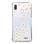 Evetane Coque Samsung Galaxy A20e anti-choc souple angles renforcés transparente Motif Marguerite