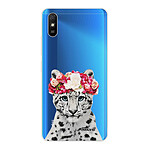 Evetane Coque Xiaomi Redmi 9A 360 intégrale transparente Motif Leopard Couronne Tendance