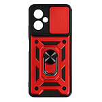 Avizar Coque pour Xiaomi Redmi Note 12 5G avec Cache caméra et Bague Support Vidéo  Rouge